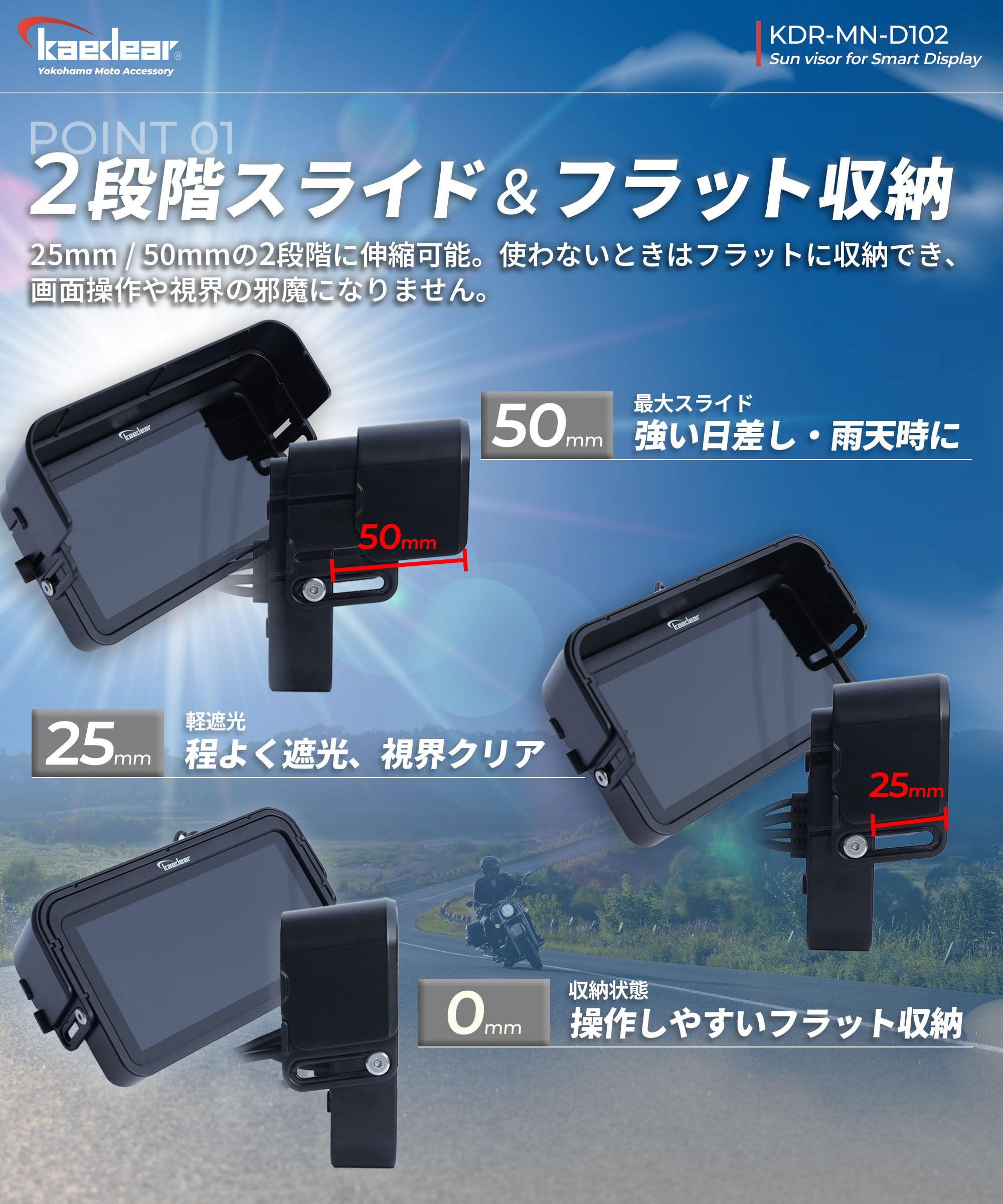 Amazon.co.jp: Kaedear(カエディア) バイク スマートモニター 5.5